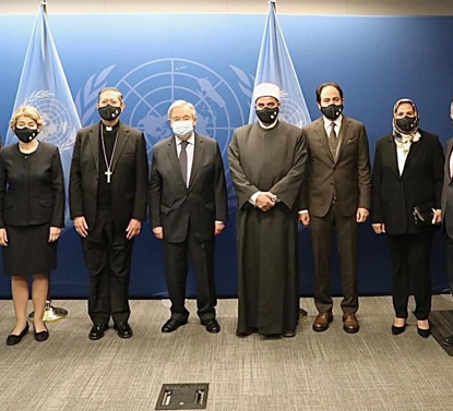 UN Secretary-General António Guterres affirms support for initiatives of the Higher Committee of Human Fraternity