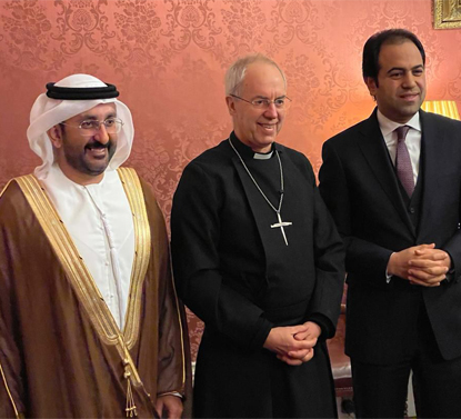 Secretary-Generals of MCE and HCHF discuss promoting interfaith dialogue with Archbishop of Canterbury