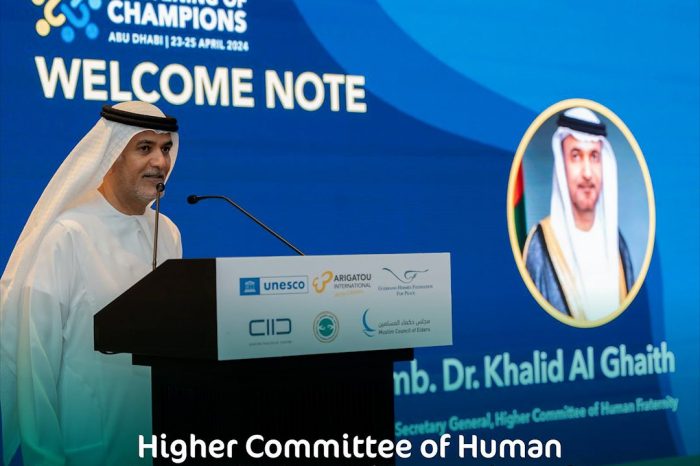 Higher Committee of Human Fraternity hosts ‘Convening of Champions’ event on advancement of ethics education worldwide