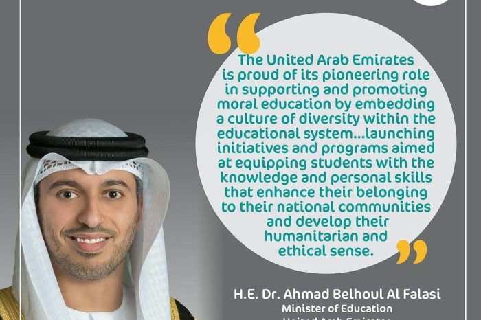 Part of the speech by His Excellency Dr. Ahmad Belhoul Al Falasi, Minister of Education of the United Arab Emirates, during the ‘Convening of Champions: Ethics Education’ conference in Abu Dhabi.