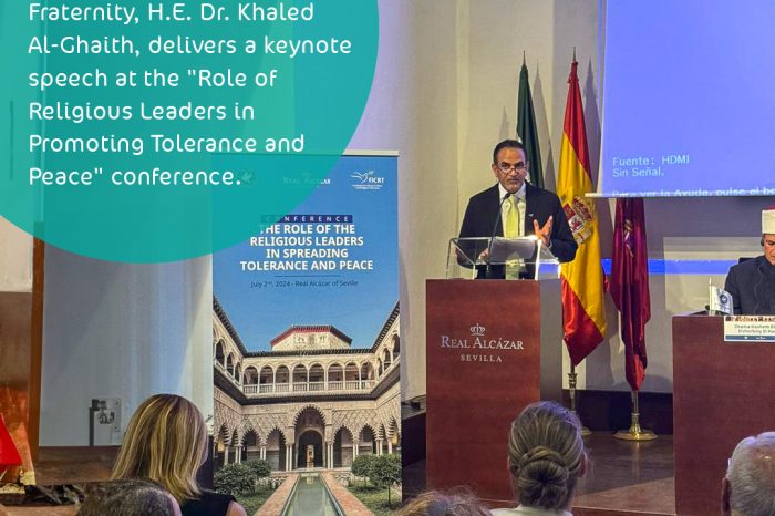 His Excellency Khaled Al Ghaith Speaks at the Conference on the Role of Religious Leaders in Spreading Tolerance and Peace