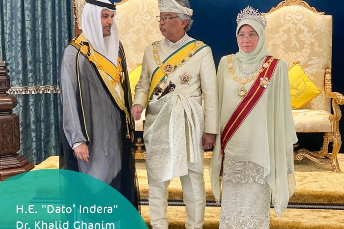 H.E. “Dato’ Indera” Dr. Khalid Ghanim Alghaith honored with a prestigious award.
