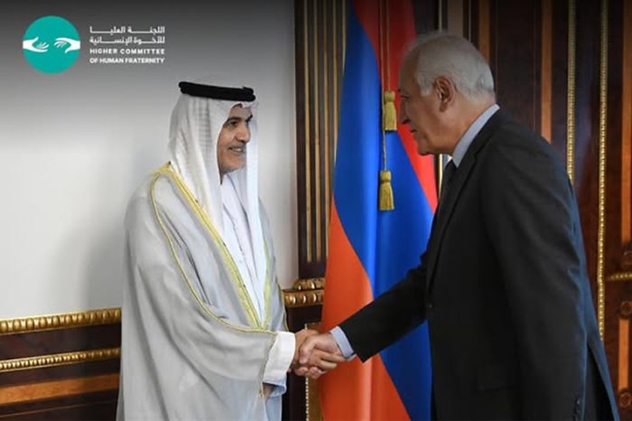 President Meets H.E. Dr. Khalid Al Ghaith in Yerevan