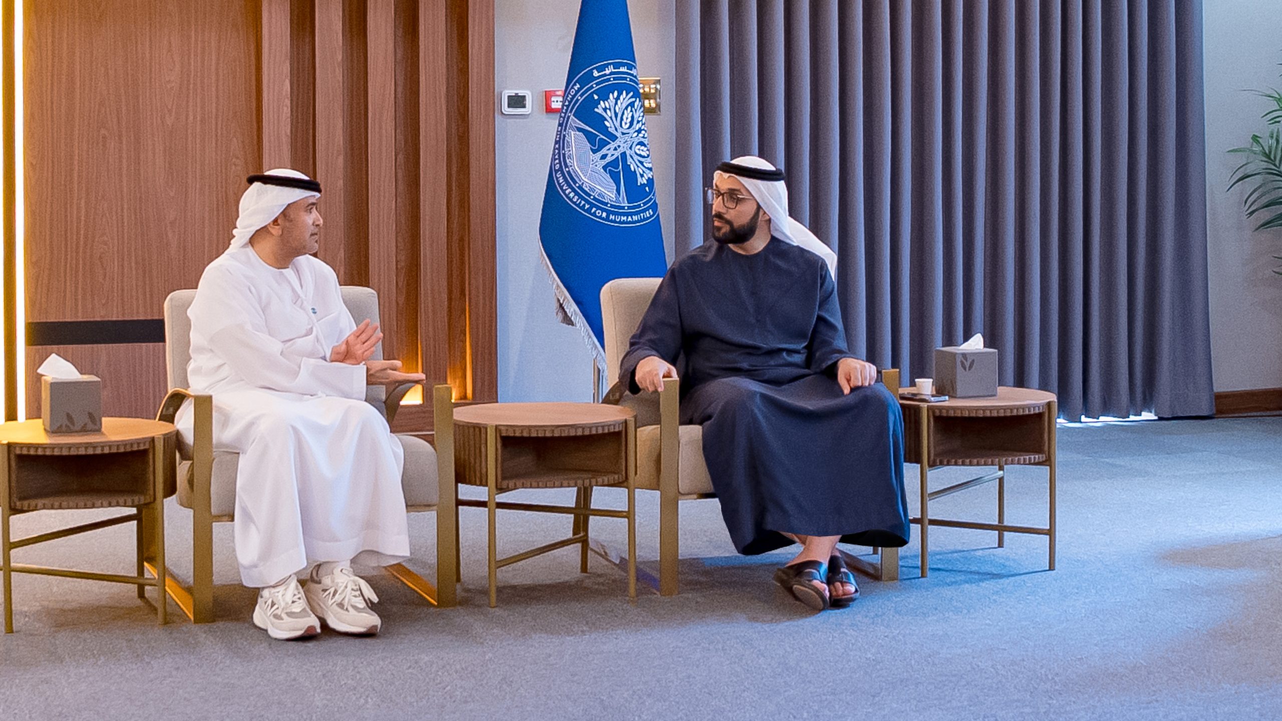 H.E. Dr. Khalid Al Ghaith, Dr. Khalifa Al Dhaheri Hold Talks to Advance Values of Coexistence